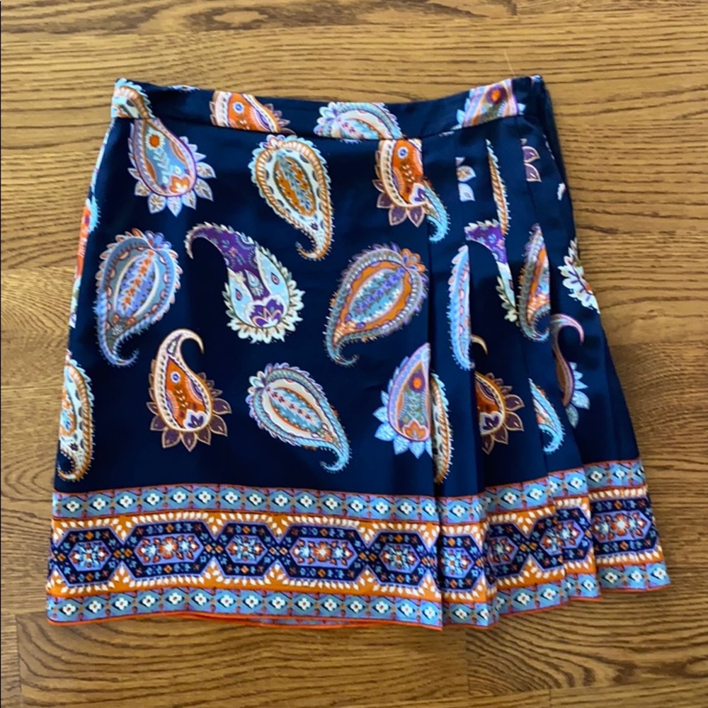 Tory Burch short silk pleated skirt size 2